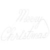 vidaXL Christmas Sign with 216 LEDs Red 99 x 55 x 13 cm Iron