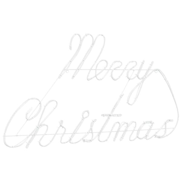 vidaXL Christmas Sign with 216 LEDs Red 99 x 55 x 13 cm Iron