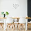 Homemania Wall Decoration Heart 47x40 cm Steel Silver