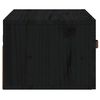 vidaXL Wall-mounted Bedside Cabinet Black 40x29.5x22 cm