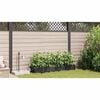 vidaXL Garden Planter 4 pcs Black Steel