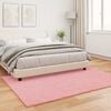 vidaXL Faux Rabbit Fur Rug Olite Pink 120 x 170 cm Polyester