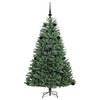 vidaXL Artificial Hinged Christmas Tree Green 150 cm PVC and Metal