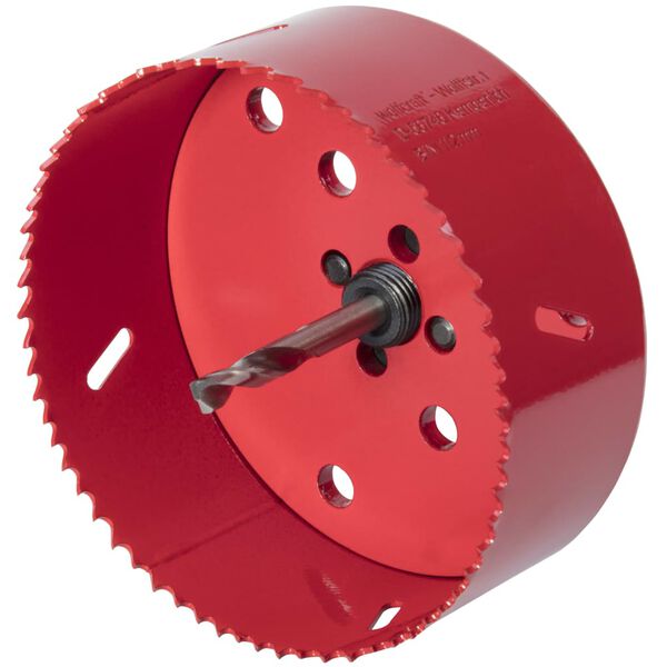 wolfcraft Hole Saw 112 mm Bi-Metal Red 5496000