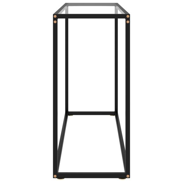 vidaXL Console Table Transparent 100x35x75 cm Tempered Glass