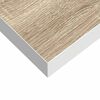 vidaXL Floating Wall Shelves 4 pcs Oak and White 40x23x3.8 cm MDF