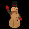 vidaXL Inflatable Snowman with LEDs 240 cm