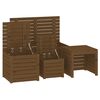 vidaXL 4 Piece Garden Box Set Honey Brown Solid Wood Pine