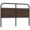 vidaXL Headboard Brown Oak 120 cm Steel and Engineered Wood