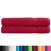 vidaXL Premium Towels SOLUND 2 pcs Red 100x200 cm 600 gsm