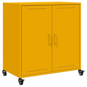 vidaXL Sideboard Mustard Yellow 68x39x72 cm Steel
