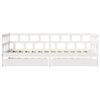 vidaXL Daybed with Drawers without Mattress White 90x190 cm Single Solid Wood