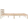 vidaXL Bed Frame without Mattress Solid Wood Pine 140x190cm