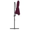 vidaXL Umbrella Bordeaux Red 372 x 198 x 243 cm