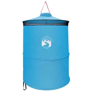 vidaXL Pop-up Toilet Tent with Hanging Rope Blue 97 x 126 cm