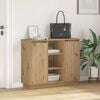 vidaXL LED Sideboard Artisan Oak 90 x 32 x 75 cm Engineered Wood