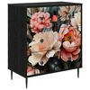 vidaXL Chest of Drawers BORNE Light peony print 66 x 36.5 x 76 cm
