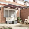 vidaXL Retractable Awning Manual Brown 250 x 200 cm Fabric