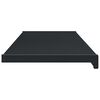vidaXL Window Sill Anthracite with Wood Grain 120 x 35 x 4.5 cm PVC