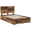 vidaXL Bed Frame with Headboard Old Wood 120 x 190 cm Engineered Wood