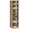 vidaXL Shoe Cabinet Artisan Oak 28x27x102 cm Engineered Wood