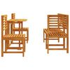 vidaXL Garden Bistro Set 5 pcs Brown Solid Acacia Wood
