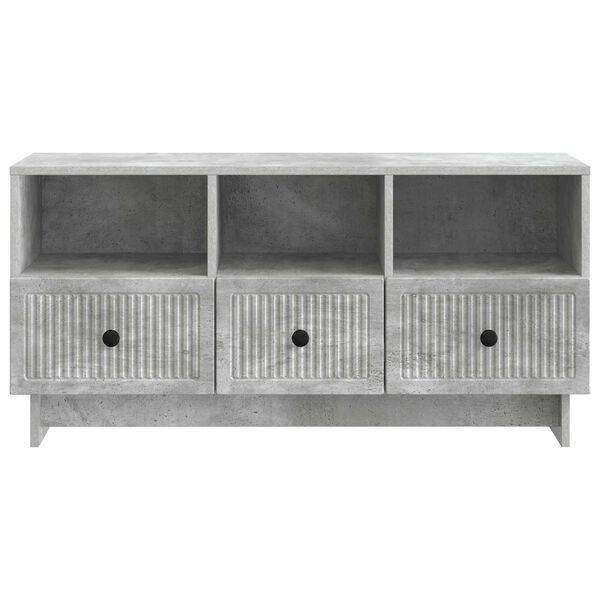 vidaXL TV Cabinet Concrete Grey 102 x 34.5 x 50 cm Engineered Wood