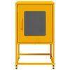 vidaXL Bedside Cabinet Mustard Yellow 36x39x60.5 cm Cold-rolled Steel