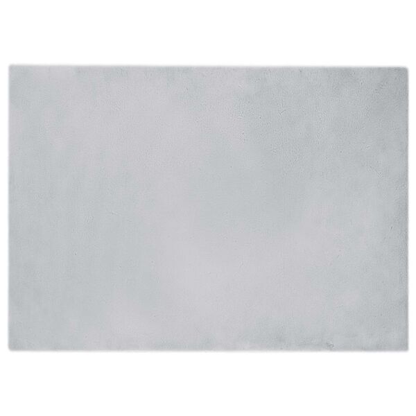 vidaXL Faux Rabbit Fur Rug Olite Grey 200 x 280 cm Polyester