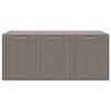 vidaXL Garden Storage Box 270L Brown PP Wood Look