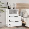 vidaXL Bedside Cabinets 2 pcs White Engineered Wood