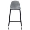 vidaXL 5 Piece Bar Set Fabric Light Grey