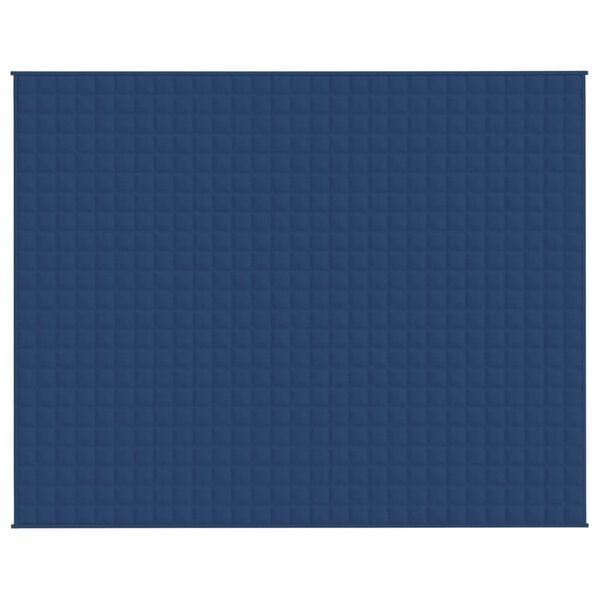 vidaXL Weighted Blanket Blue 235x290 cm 15 kg Fabric