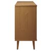 vidaXL Sideboard MOLDE Brown 113x40x80 cm Solid Wood Pine