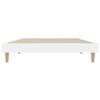 vidaXL Bed Frame without Mattress White 90x190 cm Single Engineered Wood