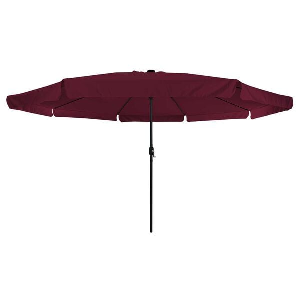vidaXL Garden Parasol Red and Black 395 x 395 x 245 cm