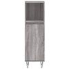vidaXL 3 Piece Bathroom Cabinet Set Grey Sonoma Engineered Wood