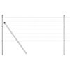 vidaXL Outdoor Euro Fence Ground Fix 25 x 0.6 m Galvanised Steel Mesh