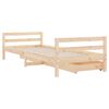 vidaXL Kids Bed Frame with Drawers 90x190 cm Solid Wood Pine
