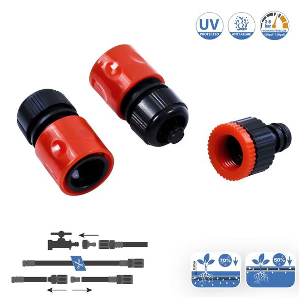 GR&Uuml;NTEK Drip Hose Kit 30 m Black