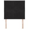 vidaXL Headboard Height Adjustable with Headboard Black 90 cm Velvet