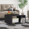 vidaXL Coffee Tables 4 pcs Grey 33x33x33 cm Engineered Wood