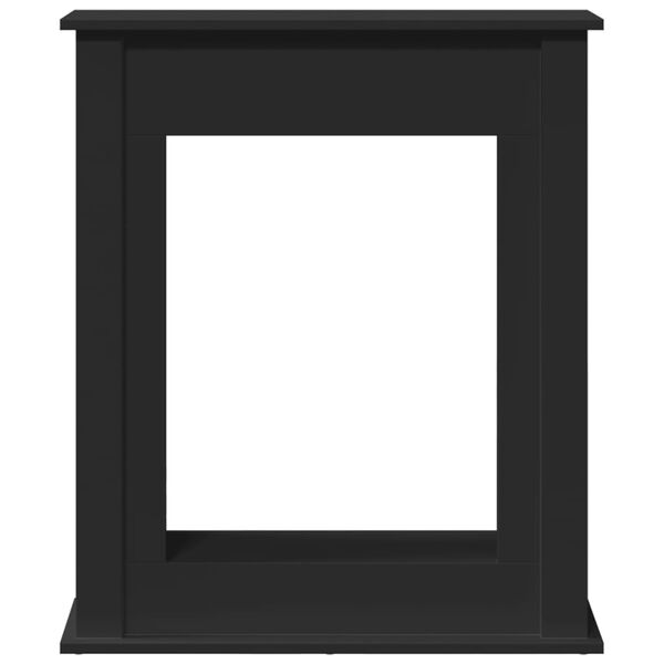vidaXL Fireplace Surround Black 75x20x87.5 cm Engineered Wood