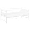 vidaXL Pull-out Sofa Bed Frame without Mattress White Metal 90x200 cm