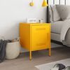vidaXL Bedside Cabinet Mustard Yellow 36x39x50.5 cm Steel