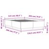 vidaXL Bed Frame without Mattress Brown Oak 120x200 cm