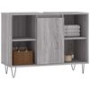 vidaXL Bathroom Cabinet Grey Sonoma 80x33x60 cm Engineered Wood