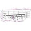 vidaXL 6 Piece Garden Lounge Set Impregnated Wood Pine