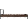 vidaXL Bed Frame without Mattress Brown Oak 200x200 cm