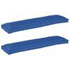 vidaXL Pallet Cushion Set 2 pcs Royal blue 150 x 40 x 8 cm